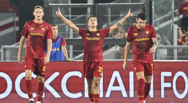 Roma-Monza 3-0, doppietta di Dybala e gol di Ibanez: giallorossi vincono in scioltezza e volano in testa alla classifica
