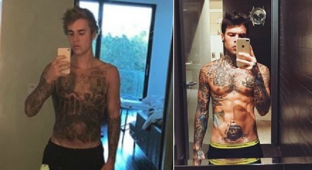 Justin Bieber o Fedez? Fan divise sul maxi tatuaggio del cantante canadese