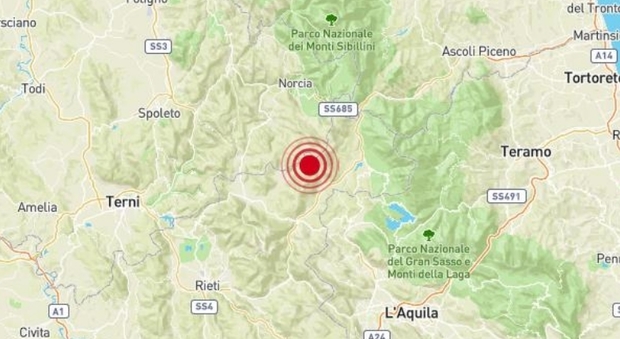 Terremoto a Rieti di 3.5 avvertito ad Amatrice. «Prima un boato». Replica di 2.8 a Norcia
