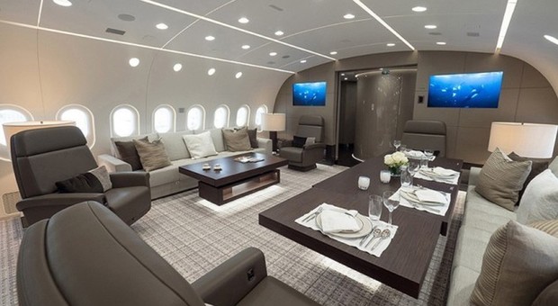 immagine Volare in relax, ecco il Boeing trasformato in casa di lusso: costa 225 milioni di dollari
