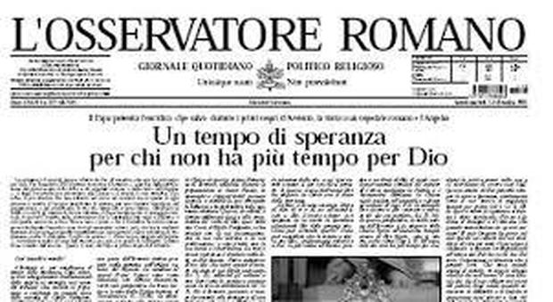 L'Osservatore Romano sospende l'edizione cartacea, troppo rischioso per il coronavirus