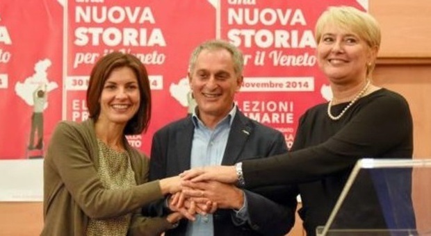 Alessandra Moretti, Antonio Pipitone e Simonetta Rubinato