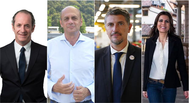 Elezioni regionali Veneto, chi sono i principali candidati: Zaia per il cdx, Lorenzoni per il csx, Cappelletti per il M5S, Sbrollini per Iv
