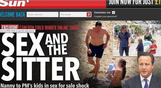 La babysitter dei figli di David Cameron fotografata nuda sui siti porno