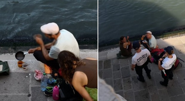 Coppia di turisti cucina in riva, il sindaco Brugnaro: «Subito espulsi»