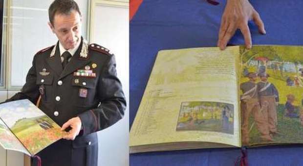 Vicenza, il colonnello Giuseppe Zirone con il calendario dell'Arma