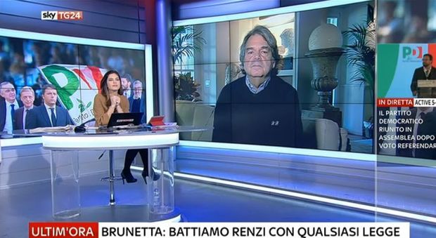 "Mi scusi, mi scusi": la giornalista interrompe Brunetta, lui reagisce così