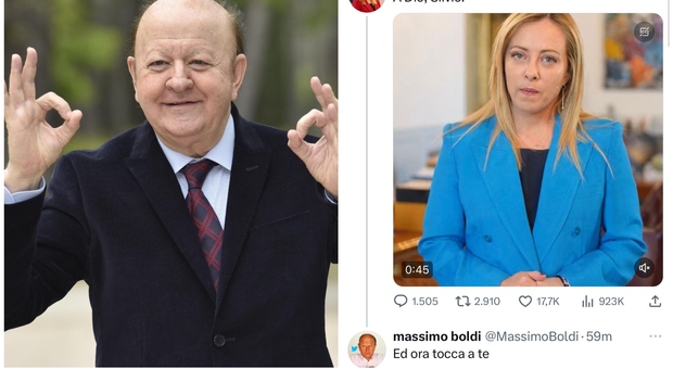 Berlusconi morto, Massimo Boldi risponde a Giorgia Meloni: «Ora tocca a te». Social scatenati