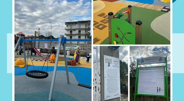 Acerra, inaugurato il parco giochi comunale inclusivo per i bambini con disabilità
