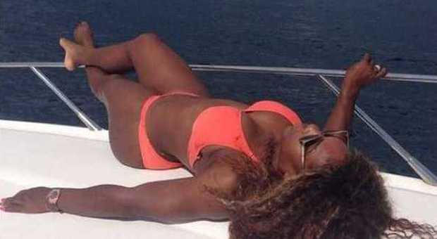 Serena Williams, mare e relax in Croazia Il virus misterioso è ormai alle spalle