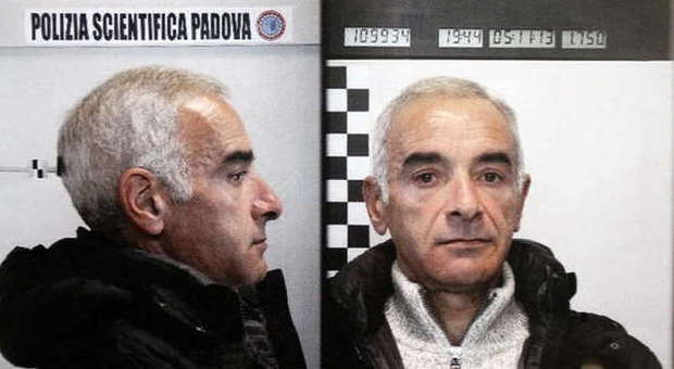Pierluigi Castellani nelle foto segnaletiche della polizia di Stato