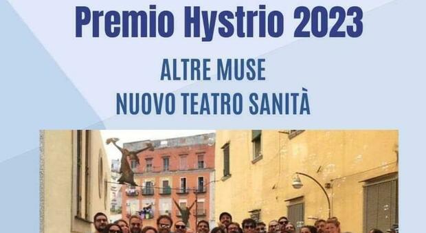 Premio Hystrio 2023 va al nuovo Teatro Sanità
