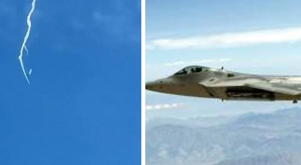 Caccia Usa lancia un missile aria-aria e abbatte un oggetto volante «ottagonale»