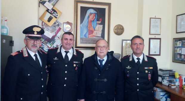 Alvito - Il procuratore d'Emmanuele in visita alla stazione dei carabinieri