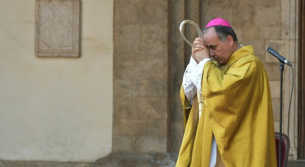 Il vescovo Domenico Pompili (foto Meloccaro)