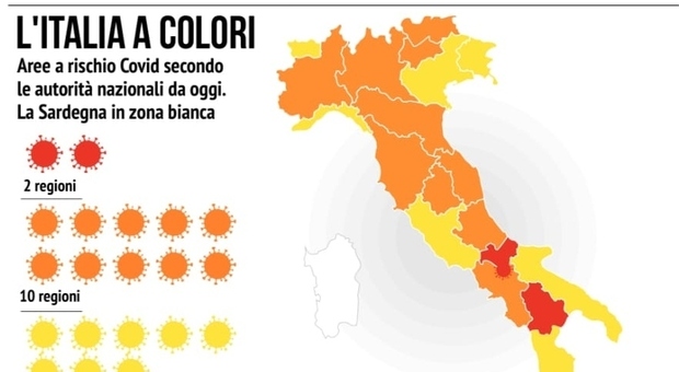 Scattano i nuovi colori Covid: mezza Italia arancione: ecco le regole. Da sabato cambiano i divieti