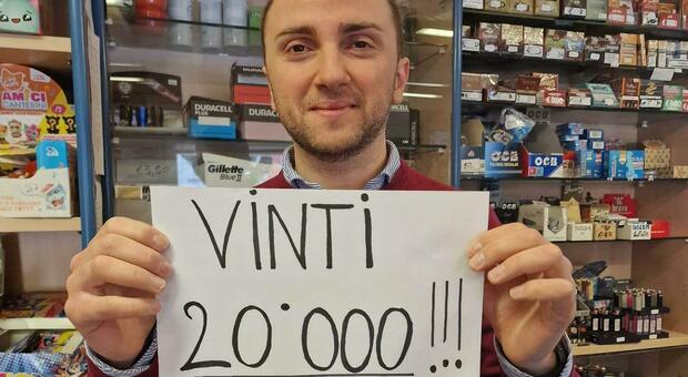 Vinti 20mila euro al 10eLotto: la fortuna bacia la tabaccheria delocalizzata per il terremoto