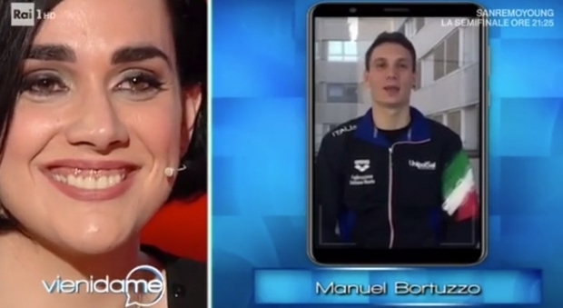 Caterina Balivo e il video messaggio di Manuel Bortuzzo a Martina Giangrande