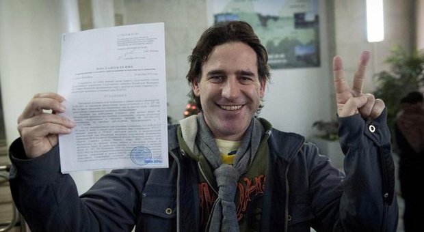 Hernan Perez Orsi, attivista argentino di Greenpeace (EPA/DMITRI SHAROMOV)