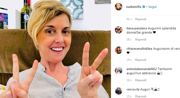 Nadia Toffa su Instagram: «Finalmente ci siamo liberati dei primi 40 anni»