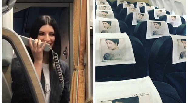 Laura Pausini come il Papa: conferenza stampa in aereo per il nuovo disco e concerto a Roma