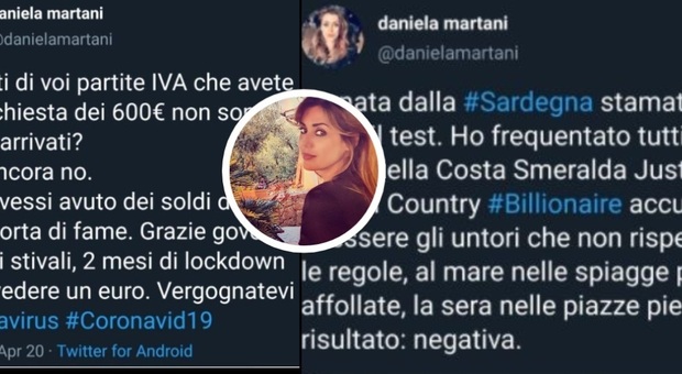 Daniela Martani sui social