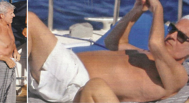 Claudio Baglioni, sirenetto in barca a 67 anni in barca con la compagna Rossella tra Sanremo e il mega tour