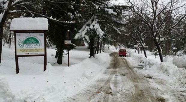 Ascoli, un metro di neve a San Giacomo blackout e disagi in tutto il Piceno