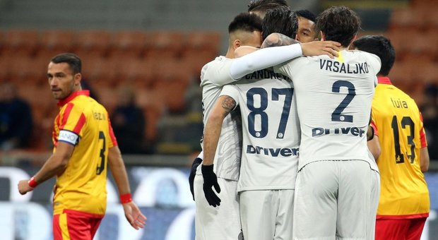 L'Inter gioca a tennis col Benevento: 6-2, per Insigne jr gol su punizione