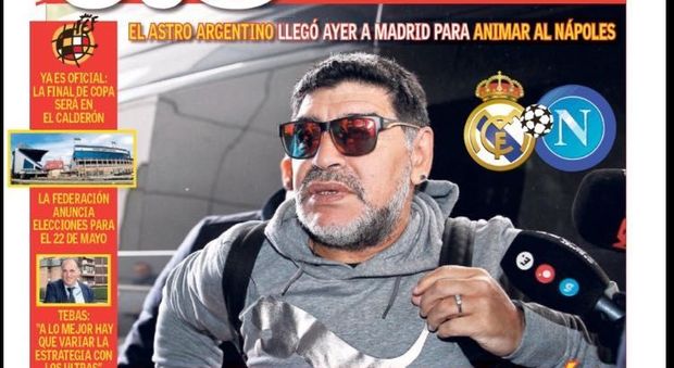 «As» mette in guardia il Real «Maradona per animare il Napoli»