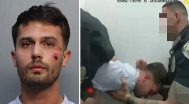 Matteo Falcinelli torturato a Miami: «Non ho fatto nulla». Agenti smentiti dai video