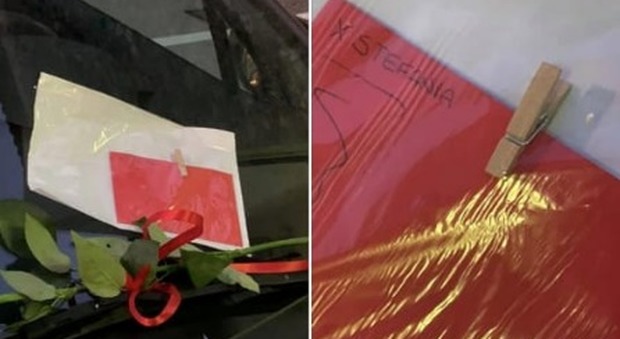 Una rosa e una lettera per dichiararsi all'amata, ma sbaglia auto: ora è caccia a "Stefania"