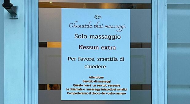 Sos del centro massaggi orientale: «Non chiedeteci extra, qui niente sesso»