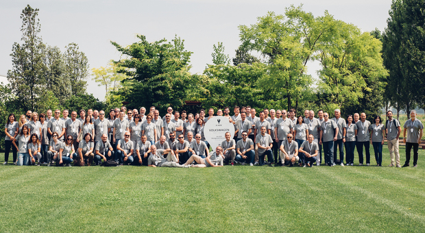 Gli 80 manager di Volkswagen Group Italia che hanno preso parte alla Hackathon 2018