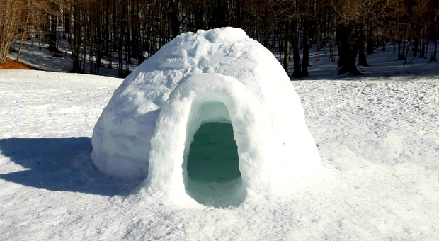 Solstizio d'inverno con igloo, tutti eschimesi per un giorno sul Monte Livata