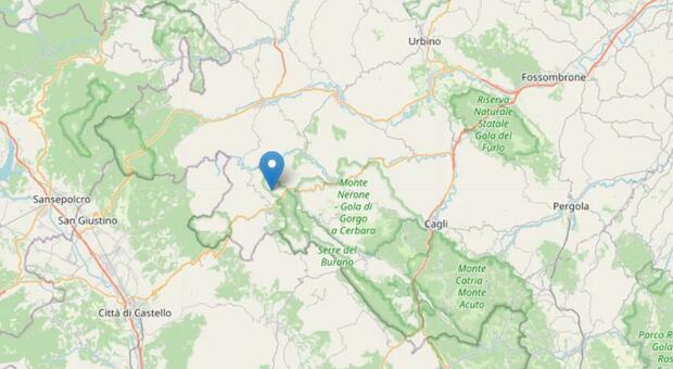 Scossa di terremoto nelle Marche, epicentro in provincia di Pesaro Urbino