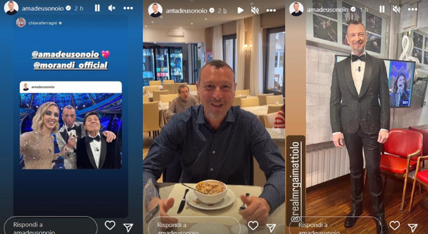 Amadeus, il primo giorno da boomer su Instagram: la colazione, il selfie e gli outfit. Ma non è lui a pubblicare