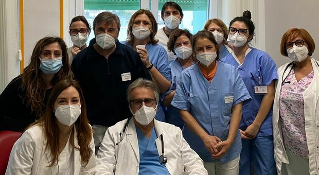 Lo staff dell’Unità operativa di Cardiologia dell’ospedale Madonna del Soccorso diretto dal dottor Maurizio Parato