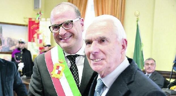 Quirino Leccese con l'attuale sindaco, Cosmo Mitrano