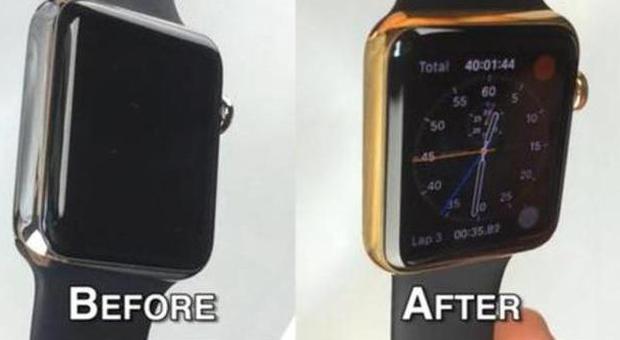 Apple Watch, pochi passaggi e 97 dollari per trasformarlo in orologio d'oro