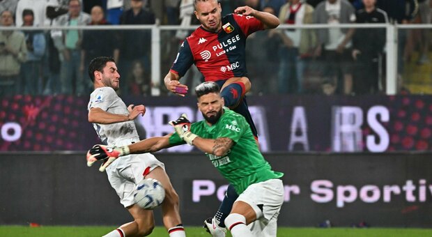 Genoa-Milan 0-1, il gol di Pulisic forse viziato da fallo di mano. Espulsi i due portieri, Giroud in porta: cos'è accaduto