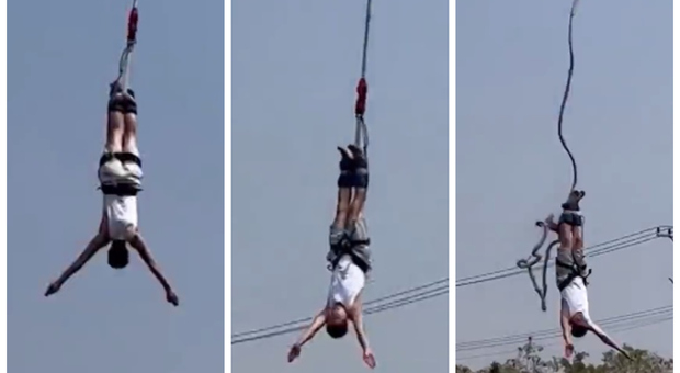 Si lancia con il bunjee jumping da 30 metri, ma la corda si spezza: quello che succede dopo è incredibile
