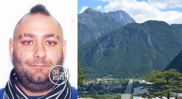Loris Ferro e una vista dell'Alto Friuli da Chiusaforte