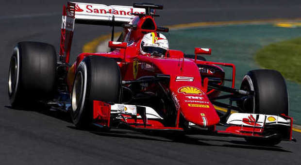 La Ferrari SF15-T di Sebastian Vettel a Melbourne