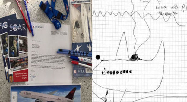 Baby genio a soli 8 anni, disegna un progetto e lo invia alla Delta Airlines (che gli risponde)