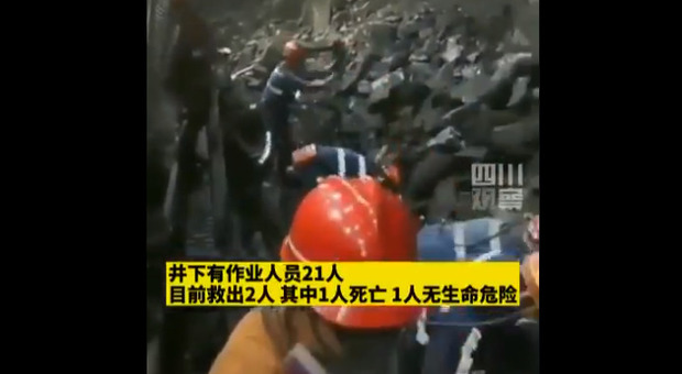 Cina, crolla una miniera: un morto e 19 intrappolati