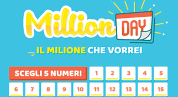 Million Day, l'estrazione di martedì 22 gennaio 2019: i numeri vincenti