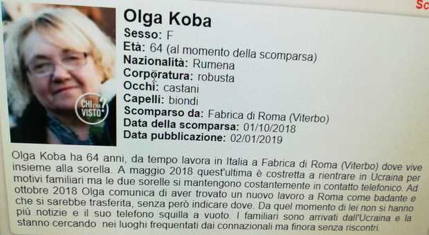 Una foto alla scheda di Olga Koba