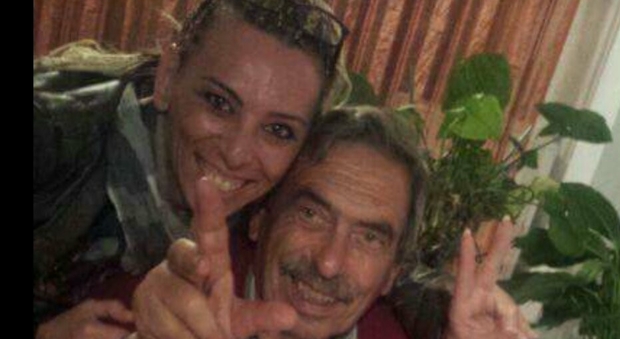 Daniela Crocco col papà Albano (Facebook)