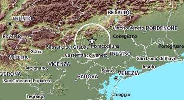 La terra trema: scossa di 3.5 Richter Il sisma avvertito in mezzo Veneto